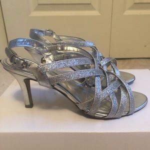 Alfani, Alisa Silver Womens Size 6 Strappy Heels